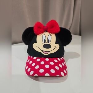 Disney Minnie Mouse Polka Dot Cap - Red and Black
